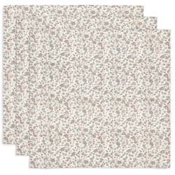 Jollein Spucktuch Hydrophill 70x70 cm Retro Flowers 3er Pack
