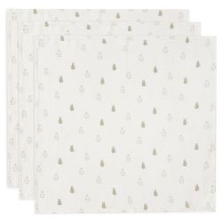 Jollein Spucktuch Hydrophill 70x70 cm Happy Miffy Olive Green 3 Stück