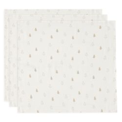 Jollein Spucktuch Hydrophill 70x70 cm Happy Miffy Nougat 3 Stück