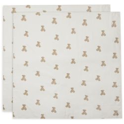 Jollein Mullwindeln Hydrophil 115x115cm Teddy Bear 2er Pack