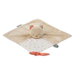 Nattou Kuscheltuch Schnuffeltuch 30x30x cm Katze Lana Sandbeige
