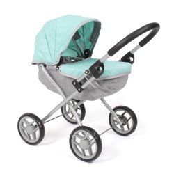 Bayer Chic 2000 Puppenwagen LILLI mit Sonnen- & Sichtschutz Melange mint