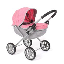 Bayer Chic 2000 Puppenwagen LILLI mit Sonnen- & Sichtschutz Melange pink