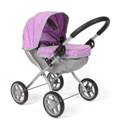 Bayer Chic 2000 Puppenwagen LILLI mit Sonnen- & Sichtschutz Melange lila