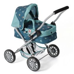Bayer Chic 2000 Puppen Mini-Kuschelwagen SMARTY Sternchen türkis