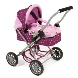 Bayer Chic 2000 Mini-Kuschelwagen SMARTY Dots Brombeere