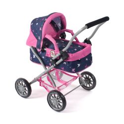 Bayer Chic 2000 Mini-Puppenwagen SMARTY Butterfly navy-pink