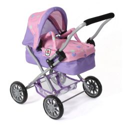 Bayer Chic 2000 Puppen Mini-Kuschelwagen SMARTY Herzchen lila-rosa