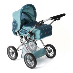 Bayer Chic 2000 Puppen Kombi-Puppenwagen LENI Sternchen türkis