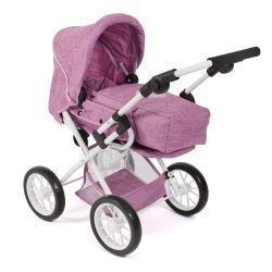 Bayer Chic 2000 Kombi-Puppenwagen LENI Jeans pink