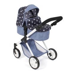 Bayer CHIC 2000 Kombi-Puppenwagen Mila Sternchen navy