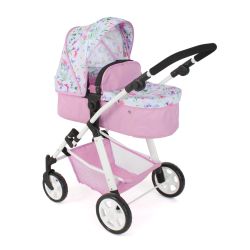 Bayer Chic 2000 Kombi-Puppenwagen NELE Flowers