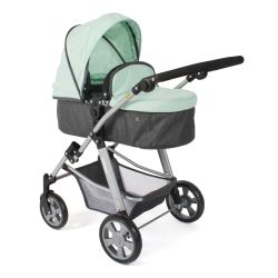 Bayer Chic 2000 Kombi-Puppenwagen NELE Melange anthrazit-mint