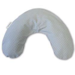 Theraline Nackenkissen mittel inkl. Bezug Punkte grau Mikroperlen