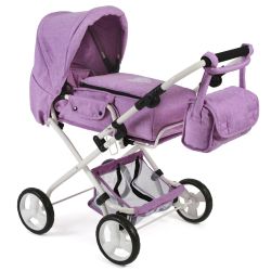 Bayer Chic 2000 Kombi-Puppenwagen Kinderwagen BAMBINA Melange Flieder