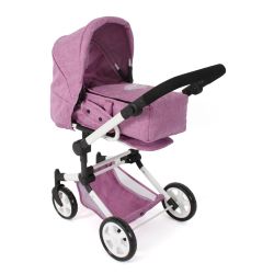 Bayer Chic 2000 Kombi-Puppenwagen JARA Jeans pink