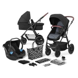 Kinderkraft 3 in 1 - Kombikinderwagen XMOOV Black