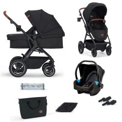 Kinderkraft Kombi - Kinderwagen 3in1 B-TOUR mit Babywanne black