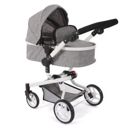 Bayer Chic 2000 Kombi-Puppenwagen YOLO melange grau