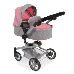Bayer Chic 2000 Kombi-Puppenwagen Kinderwagen YOLO melange pink