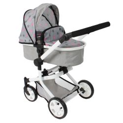 Bayer CHIC 2000 Kombi-Puppenwagen Mika Sternchen Sterne grau