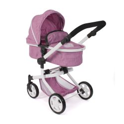 Bayer Chic 2000 Kombi-Puppenwagen MIKA Jeans pink