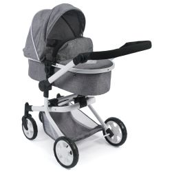 Bayer Chic 2000 Kombi-Puppenwagen Mika Jeans grey