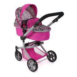 Bayer Chic 2000 Kombi-Puppenwagen MIKA Hot Pink Pearls