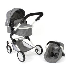 Bayer Chic 2000 Kombi-Puppenwagen LIA Jeans grey