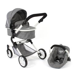 Bayer Chic 2000 Kombi-Puppenwagen LIA Jeans grey