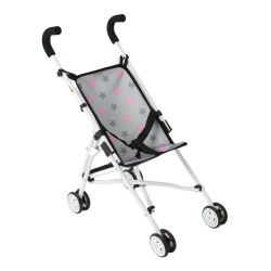 Bayer CHIC 2000 Puppen-Mini-Buggy Roma Sternchen Sterne grau