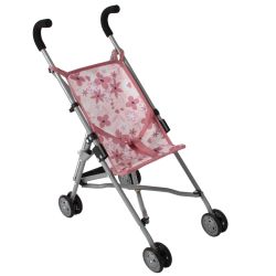 Bayer CHIC 2000 Puppen-Mini-Buggy Roma Flowers Blumen rosa altrosa