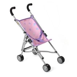 Bayer Chic 2000 Puppen Mini Buggy ROMA Herzchen lila-rosa