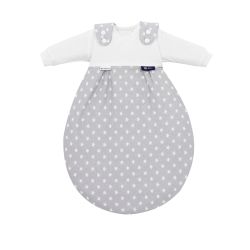 Alvi Baby-Mäxchen 3-tlg. Schlafsack Tencel Stars silber Gr. 56/62