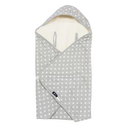 Alvi Reisedecke Stars silber 80x80 cm 608-9