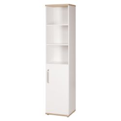 Roba Standregal Pia mit Korpus & Fronten weiß Dekor San Remo Eiche