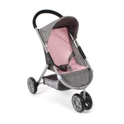 Bayer Chic 2000 Puppenbuggy SPEEDY Melange grau-rosa