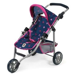 Bayer Chic 2000 Puppen Jogging-Buggy LOLA Stars marine