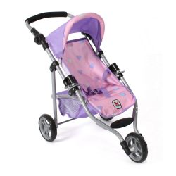 Bayer Chic 2000 Puppen Jogging Buggy LOLA Herzchen lila-rosa