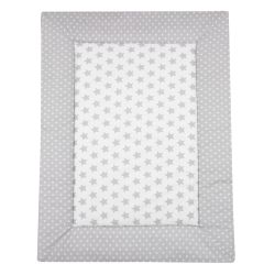 Alvi Krabbeldecke 100x135 cm Stars silber 608-9