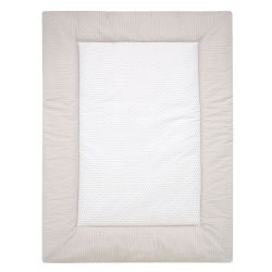 ALVI Krabbeldecke Spieldecke Raute taupe 100x135cm