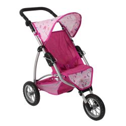 Bayer CHIC 2000 Puppen-Jogging-Buggy Leon Einhorn pink