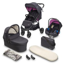 BabyGo Style 3in1 Buggy Sportwagen rosa