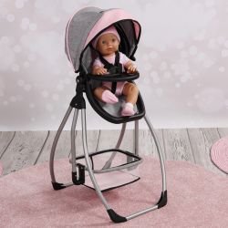 Bayer Design Puppen-Hochstuhl grau