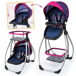 Bayer Design Puppen-Hochstuhl Trio Herzchen Elefant rosa blau