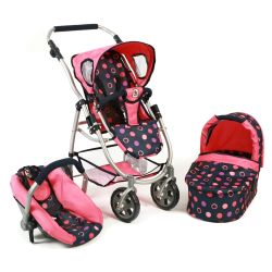Bayer Chic 2000 3 in 1 Kombi-Puppenwagen Emotion All In Corallo