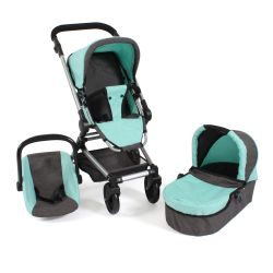 Bayer Chic 2000 Kombipuppenwagen Fides 3 in 1 Melange mint