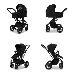 Moon Più Kombikinderwagen Piu onyx - chrome