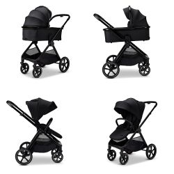 Moon AURA Kombikinderwagen onyx - melange
