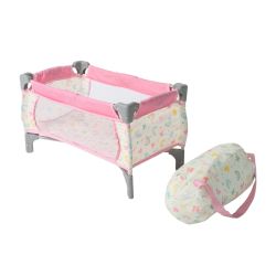 Bayer CHIC 2000 Puppen-Reisebett Deluxe Schmetterling rosa